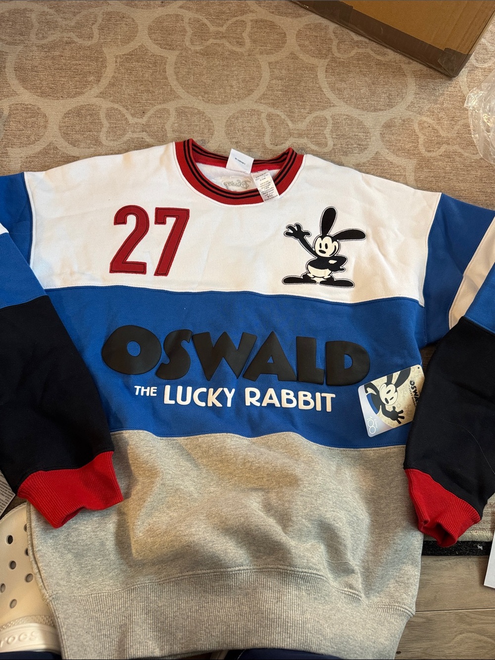 Disney 100 Oswald, the Lucky rabbit sweatshirt S NWT